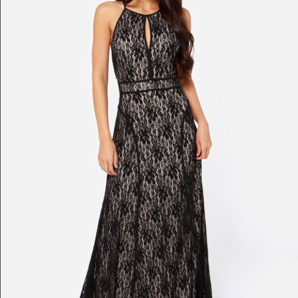 LULUS lace maxi dress